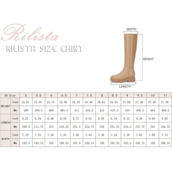 New Women's Knee High Platform Boots - Picture 5 of 5